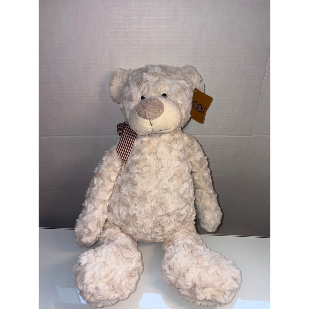 JOON "Freddy" 15" Cream Teddy Bear Plush Stuffed Animal – Textured Swirl Fur